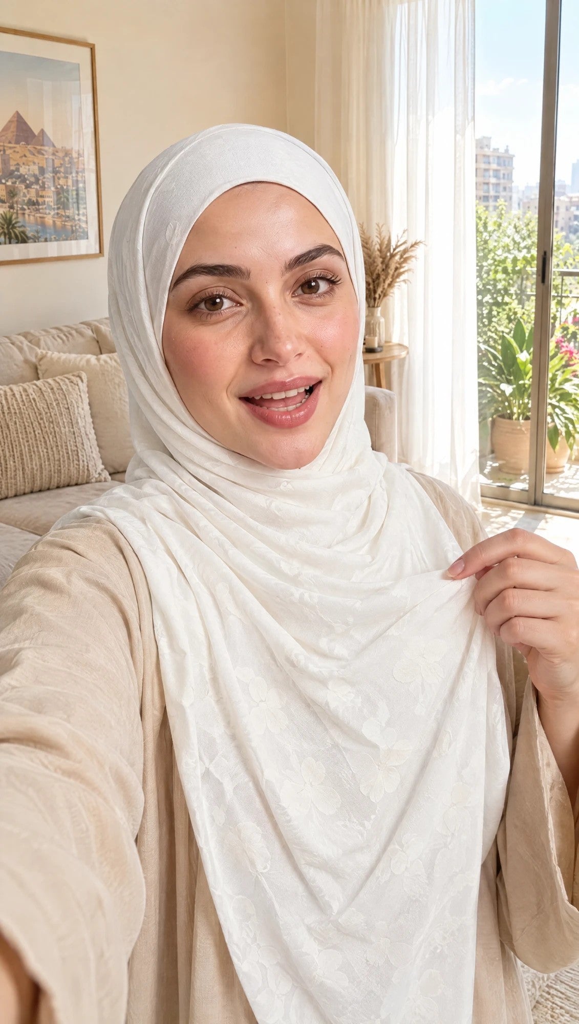 Flower Hijab · Purple